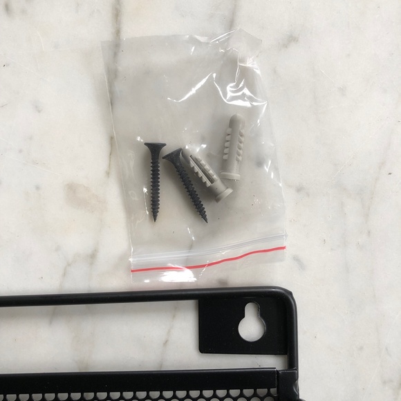 (New) Wall Mounted Black Metal Kitchen Paper Towel Hand Towel Spice Rack Holder - Picture 9 of 9